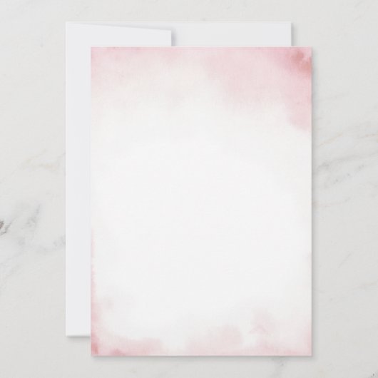 Bow She'll Be Here Soon Sea Shell Cute Baby Shower 招待状 (裏面)