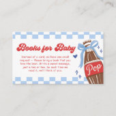 Bow She's Ready to Pop Baby Shower Books for Baby エンクロージャーカード (正面)