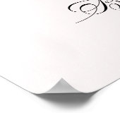 Bow She's Tying the Knot Bridal Shower Welcome ポスター (角)