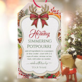 Bow Stovetop Christmas  Simmering Potpourri  Gif ギフトタグ