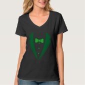 Bow Tie & Suspenders Cool Irish St Patricks Day Me Tシャツ (正面)