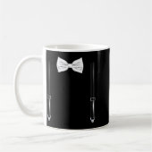 Bow Tie With Suspenders Funny Wedding And Special  コーヒーマグカップ (左)