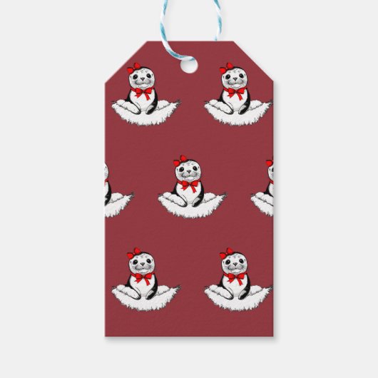 Bow-tiful Seal – Christmas Edition ギフトタグ (正面)