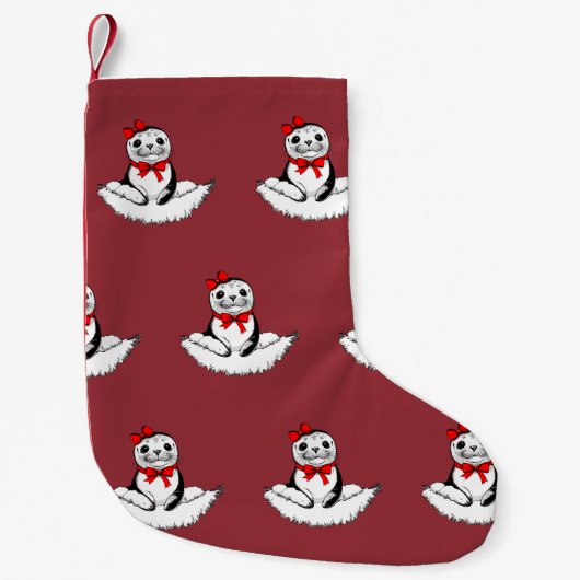 Bow-tiful Seal – Christmas Edition スモールクリスマスストッキング (正面)