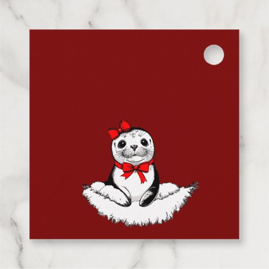 Bow-tiful Seal – Christmas Edition フェイバータグ (裏面)