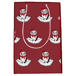 Bow-tiful Seal – Christmas Edition ミディアムペーパーバッグ