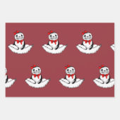 Bow-tiful Seal – Christmas Edition ラッピングペーパーシート (正面)