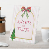 Bow Tis The Season Bridal Shower Sweets & Treats 台座サイン (インサイチュ)