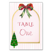 Bow Tis The Season To Be Married Bridal Shower テーブルナンバー (裏面)