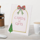 Bow Tis The Season Xmas Bridal Shower Cards & Gift 台座サイン (インサイチュ)