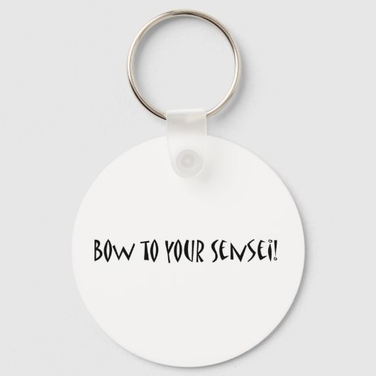 Bow to your sensei キーホルダー (正面)