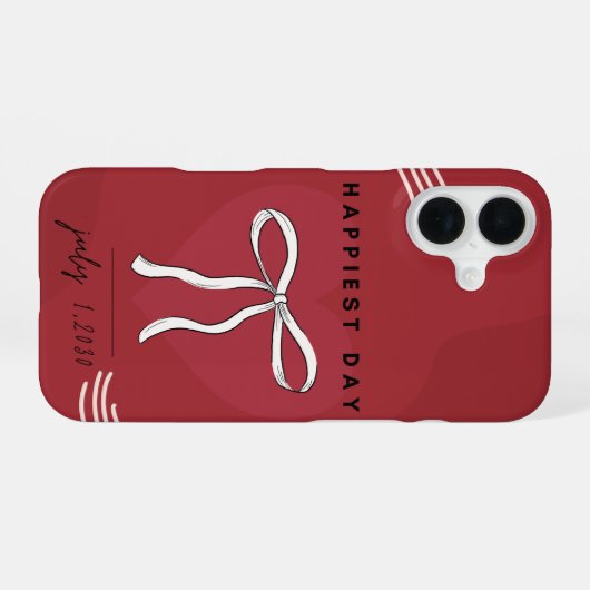 Bow to Your Style – Comic Burst iPhone 16ケース (裏面横)