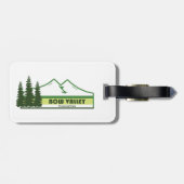 Bow Valley Provincial Park Green Stripes ラゲッジタグ (裏面横)