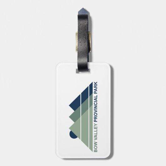 Bow Valley Provincial Park Mountain Sun ラゲッジタグ (裏面縦)