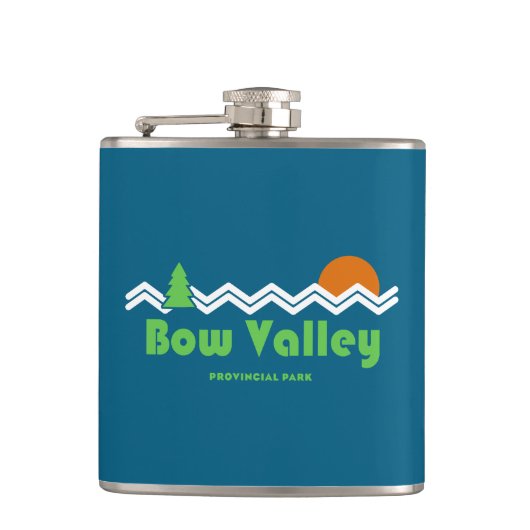 Bow Valley Provincial Park Retro フラスク (正面)