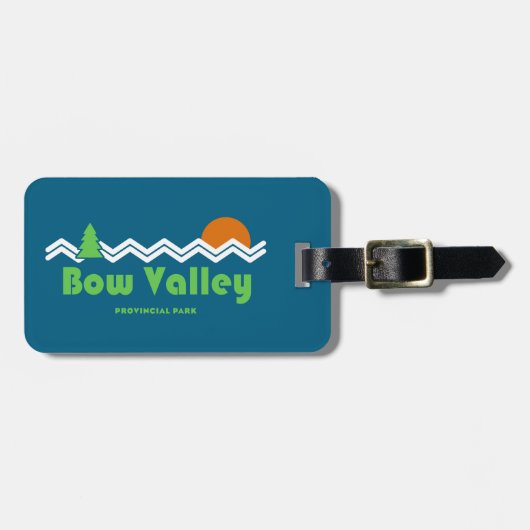 Bow Valley Provincial Park Retro ラゲッジタグ (正面横)