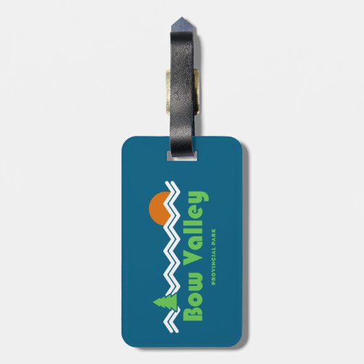 Bow Valley Provincial Park Retro ラゲッジタグ (裏面縦)