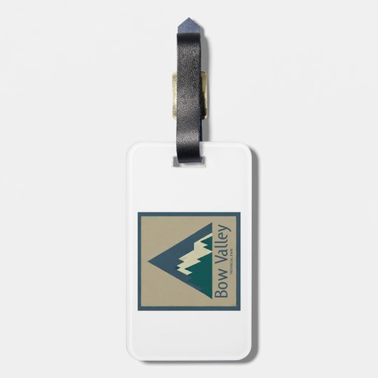 Bow Valley Provincial Park Rustic ラゲッジタグ (裏面縦)