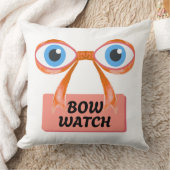 Bow Watch – Quirky Cartoon クッション (ブランケット)