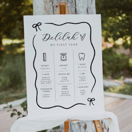 Bow Wavy 縁ど Milestoneポスター ポスター