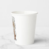 Bow Wavy 縁ど Photo 1st Birthday 紙コップ (左)