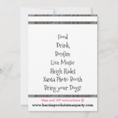 Bow Wow年間クリスマスパーティー 招待状 (裏面)