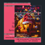 Bow Wow Big Santa Annual Christmasパーティー 招待状<br><div class="desc">パーティーの季節で毎年お前の季節だ最高の!この美しい幸せなフェスティバルピンクのゴールデンレトリバーのクリスマスパーティの招待状をチェックアウトし、楽しむために精神に入る！このカードは明るいカラフルを持つ優しい気持ちの一つなので、お客様が受け取った時に必ずエレガント驚くユニークだろう。すべての愛犬家がスマイルする。液体ストアでより美しいクリスマスグッズを参照。</div>