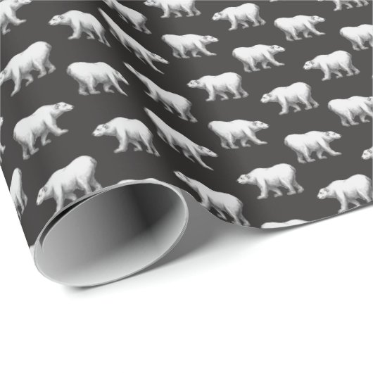 Bowdoin College Polar Bear Wrapping Paper ラッピングペーパー (ロールコーナー)