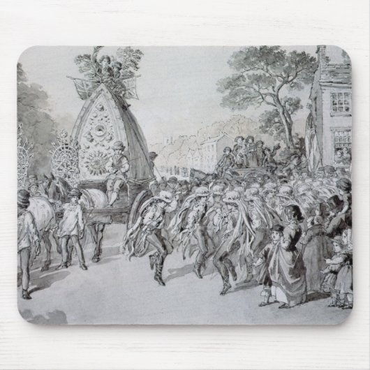 Bowdon、チェシャーのメーデー マウスパッド (正面)