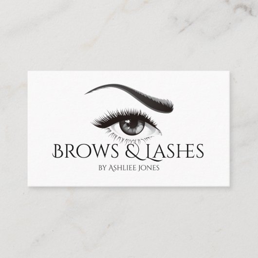 Bowel Microblading & Ailash Extensionsサロン 名刺 (正面)