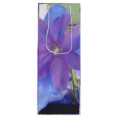 Bowen Bowen、「Gaye Elise Beda」、「Blue/Purple Flowe」 ワインギフトバッグ (正面)