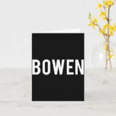Bowen - Cool New Funny Name Fan Gift Tee  カード (黄色い花)