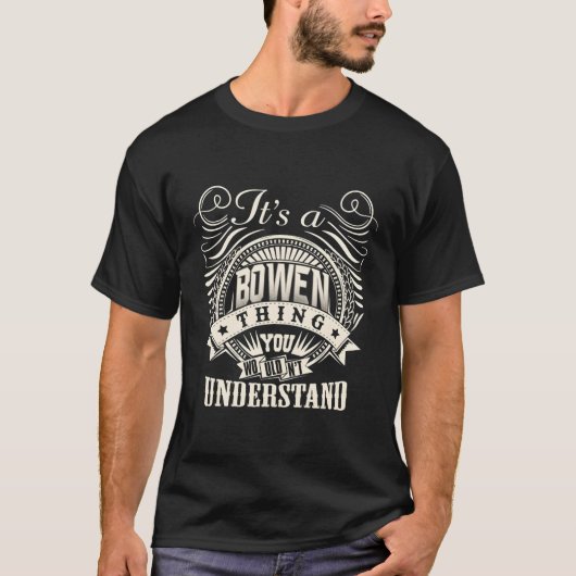 Bowen Fを理解できないのは非常に重要なことだ Tシャツ (正面)