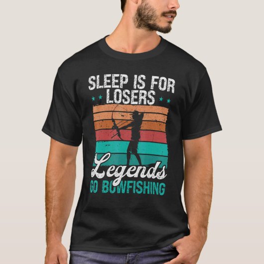 Bowfisher 眠るのは負け組 エアボート フィッシャーマン ボウ tシャツ (正面)