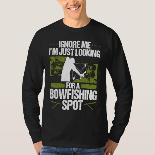 Bowfisher Fisherman Bowfishing Spot Archer Bowhunt Tシャツ (正面)