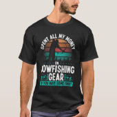 Bowfisher I need no Money Bowhunter Airboat Bowfis Tシャツ (正面)
