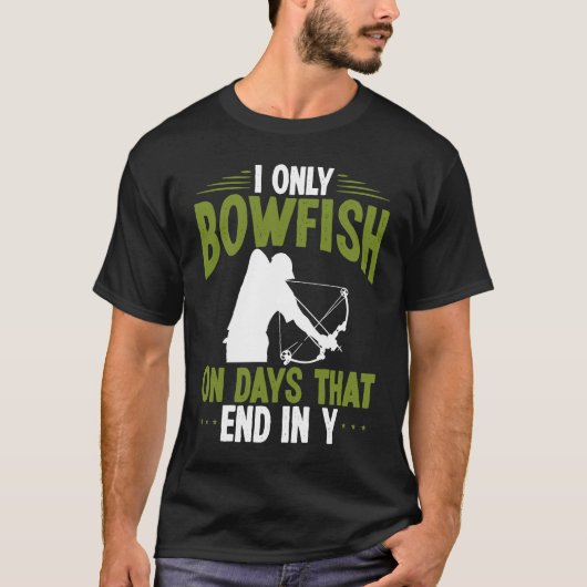 Bowfisher on days end in y Bowfishing Bowhunter Fi Tシャツ (正面)