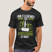 Bowfisher Only legends are Bowfishing Airboat Fish Tシャツ (正面)