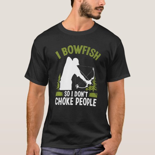 Bowfishing Airboat Archer Bow Hunter Fisherman Bow Tシャツ (正面)