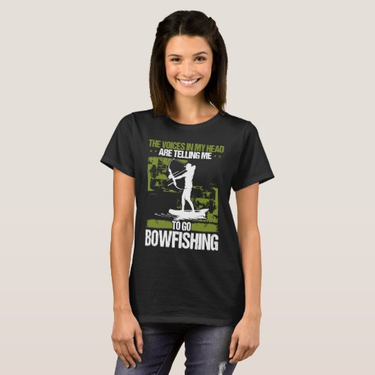 Bowfishing Airboat Bowhunter Bowfisher Fisherman A Tシャツ (正面フル)