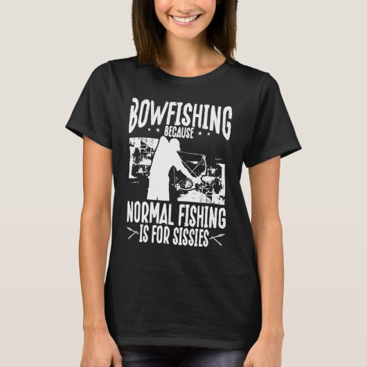 Bowfishing Bowhunter Fisherman Airboat Bow Hunter  Tシャツ (正面)