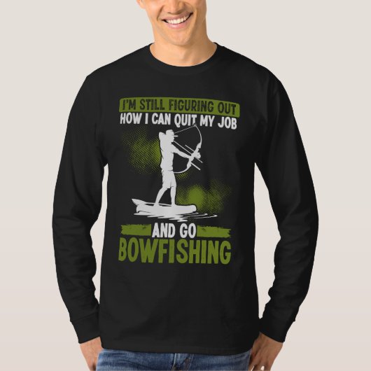 Bowfishing Bowhunter Fisherman Archer Airboat Bowf Tシャツ (正面)