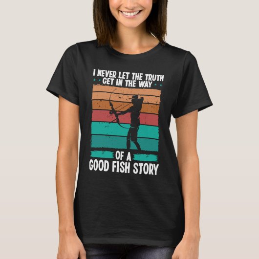 Bowfishing Good Fish Story Bowfisher Fisherman Bow Tシャツ (正面)