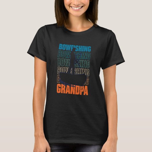 Bowfishing Grandpa Bow Fishing Grandfather 1 Tシャツ (正面)