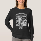 Bowfishing Spot Bowfisher Bowhunter Airboat Archer Tシャツ (正面)