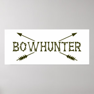 Bowhunterは矢を交差させました ポスター