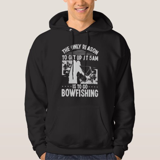 Bowhunter Get up early Bowfishing Bowfisher Archer パーカ (正面)