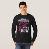 Bowhunter Shooting Fans  Archery For Girls Women Tシャツ (正面フル)