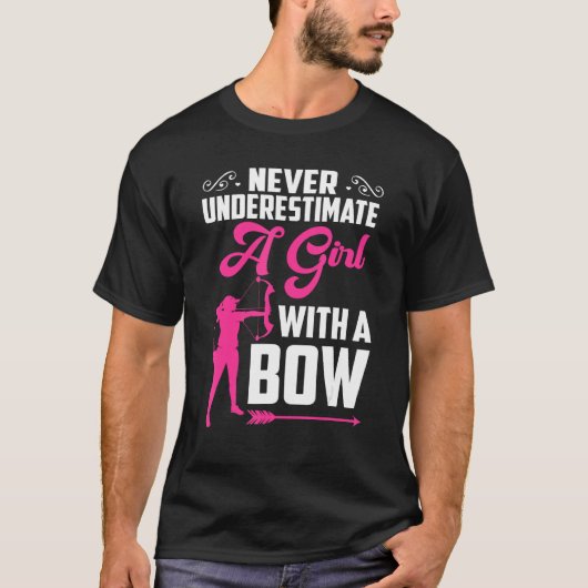 Bowhunter Shooting Fans  Archery For Girls Women Tシャツ (正面)