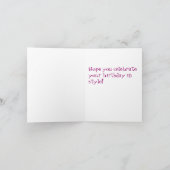 Bowieとの誕生日 カード (内部)